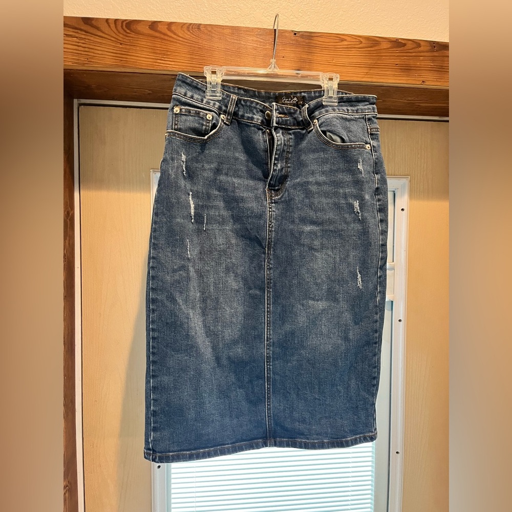 Denim Piper Skirt Jupe De Abby